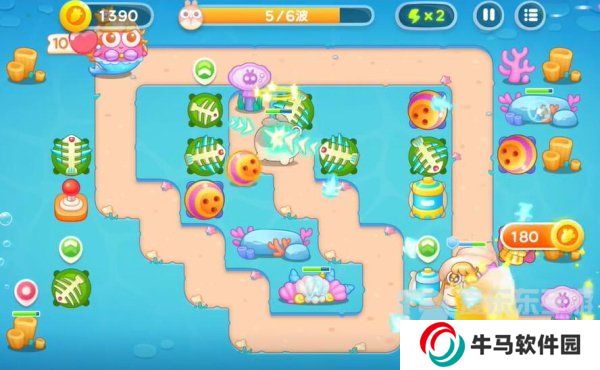 保衛(wèi)蘿卜4海的閨女55關(guān)怎么過(guò) 海的閨女55關(guān)攻略圖解法