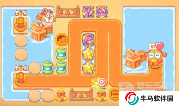 保衛(wèi)蘿卜4福神大作戰(zhàn)第14關(guān)怎么過 福神大作戰(zhàn)第14關(guān)完美通關(guān)布局