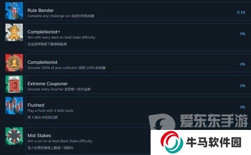 《Balatro》小丑牌游戲成就 《Balatro》游戲成就圖鑒介紹